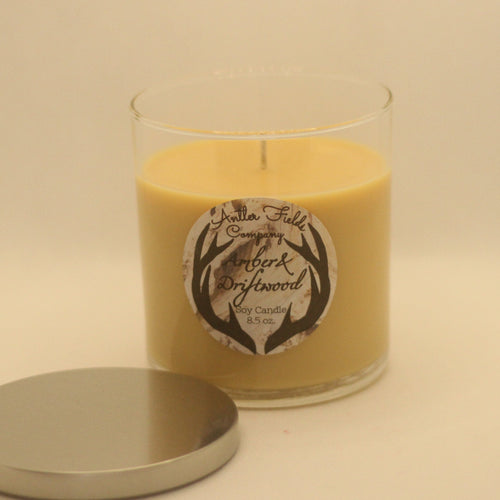 Amber & Driftwood Soy Candle