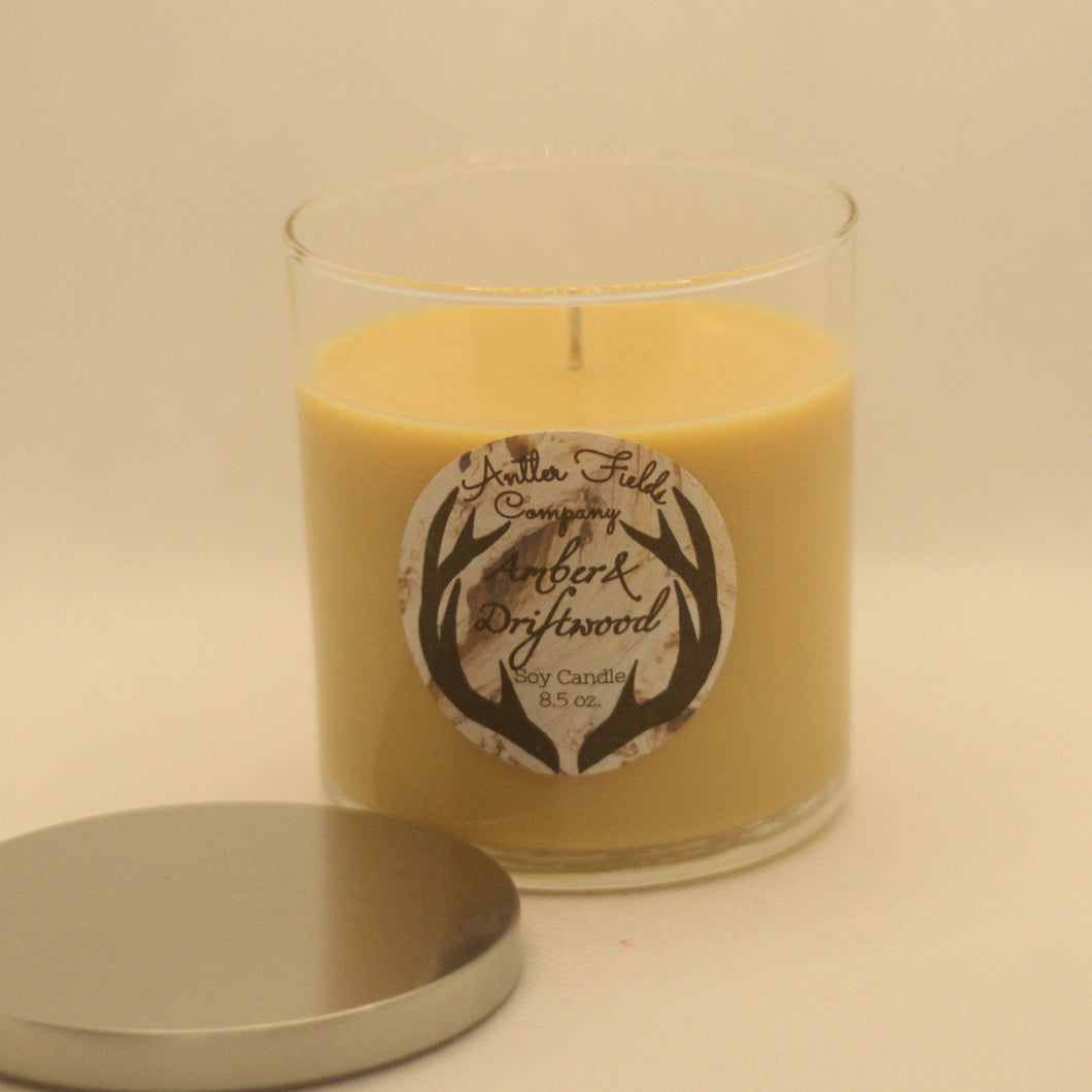 Amber & Driftwood Soy Candle