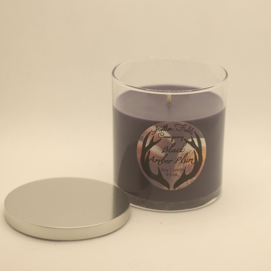 Black Amber Plum Soy Candle