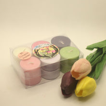 Load image into Gallery viewer, SALE! Sampler Box Soy Tealights - Spring Collection - 1 Dozen
