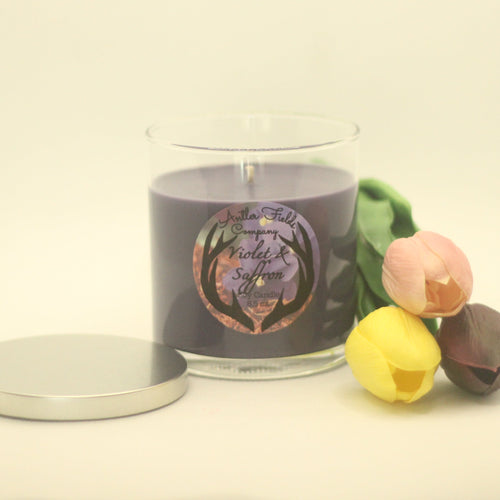 Violet & Saffron Soy Candle